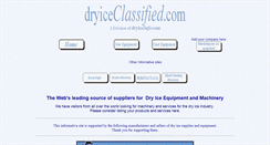 Desktop Screenshot of dryiceclassified.com