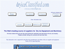 Tablet Screenshot of dryiceclassified.com